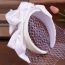 Fashion White Satin Bow Headband