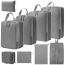 Fashion Compressed Four-piece Set [black] Polyester Large Capacity Storage Bag Set