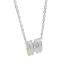 Fashion H Letter (titanium Steel Plated With Thick Silver High Color Retention) Titanium Steel Letter H Necklace