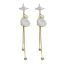 Fashion White (real Gold Plating To Maintain Color) Copper Geometric Heart Earrings