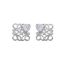 Fashion Silver (real Gold Plating To Preserve Color) Copper Inlaid Zirconium Love Earrings
