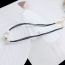 Fashion Leather Rope Pearls Pearl Beaded Leather Cord Necklace