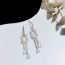 Fashion Micro-set With Diamonds (real Gold Electroplating To Preserve Color) Copper Diamond Knotted Earrings