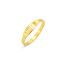 Fashion Gold Titanium Steel Hollow Number Ring