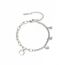 Fashion Steel Color Style Two Stainless Steel Diamond Cat Bracelet