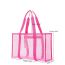 Fashion Long Light Pink Mesh Large Capacity Storage Bag