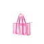 Fashion Long Light Pink Mesh Large Capacity Storage Bag