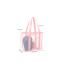Fashion Transparent Bag Light Pink Mesh Large Capacity Storage Bag