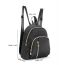 Fashion Gray Grid Polyester Quilted Diamond Large Capacity Backpack