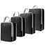 Fashion Compressed Four-piece Set [black] Polyester Large Capacity Storage Bag Set