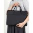 Fashion Black Polyester Square Laptop Bag