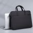 Fashion Grey Polyester Square Laptop Bag