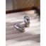 Fashion Silver Stainless Steel Geometric Earrings