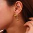 Fashion Lava Melted Love Earrings-gold Stainless Steel Lava Love Earrings