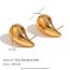 Fashion Small Hollow Drop Earrings-gold Stainless Steel Drop Shape Earrings