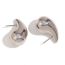Fashion Hollow Three-dimensional Pear-shaped Stud Earrings-steel Color Stainless Steel Drop Shape Earrings