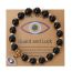 Fashion African Pine Resin Geometric Beaded Diamond Eyes Bracelet
