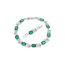 Fashion Green Alloy Diamond Geometric Cross Bracelet