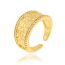 Fashion 9# Gold Plated Copper Geometric Open Ring