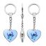 Fashion 19 Alloy Printed Love Double-sided Keychain