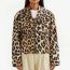Fashion Leopard Print Polyester Leopard Print Lapel Jacket