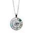 Fashion 3 Alloy Printed Round Necklace