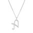 Fashion Silver H Alloy 26 Letters Necklace