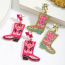 Fashion Green Alloy Rice Beads And Diamond Boots Earrings