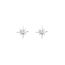 Fashion Six-pointed Star Zircon Earrings (gold Color) Copper Diamond Eight-pointed Star Earrings