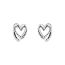Fashion Double-layer Love Earrings--retro Color Copper Hollow Love Earrings