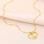 Fashion V Stainless Steel Hollow Love 26 Letter Necklace