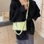 Fashion Green Pu Pleated Shoulder Bag