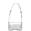 Fashion Silver (4109) Stone Pattern Pu Flap Crossbody Bag