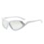 Fashion Black Frame Gray Film Pc Irregular Sunglasses