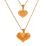 Fashion Golden 1 Titanium Steel Love Pendant Necklace