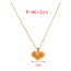 Fashion Golden 1 Titanium Steel Love Pendant Necklace