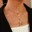 Fashion Golden 1 Titanium Steel Starfish Pendant Necklace