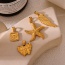 Fashion Golden 1 Titanium Steel Starfish Pendant Accessories