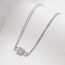Fashion Silver Silver Diamond Geometric Chain Bracelet