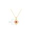 Fashion Gold Silver And Diamond Geometric Necklace
