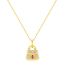 Fashion Gold Silver And Diamond Geometric Necklace