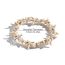 Fashion 10 White Starfish And White Shell Weaving Shell Woven Bracelet