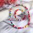 Fashion 13-meter Bead 6-piece Set Multi-layered Necklace With Colorful Rice Beads