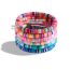 Fashion 13-meter Bead 6-piece Set Multi-layered Necklace With Colorful Rice Beads