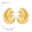 Fashion Style Six:gold Metal Geometric Pleated Earrings