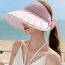Fashion Sakura Powder Polyester Large Brim Empty Top Sun Hat