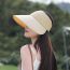 Fashion Distant Mountain Ash Nylon Large Brim Hollow Top Sun Hat