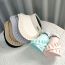 Fashion Khaki Children's Lace Large Brim Empty Top Sun Hat