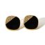 Fashion Black Stainless Steel Diamond-drip Geometric Stud Earrings