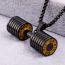 Fashion Steel Color Pendant With Chain Titanium Steel Geometric Necklace